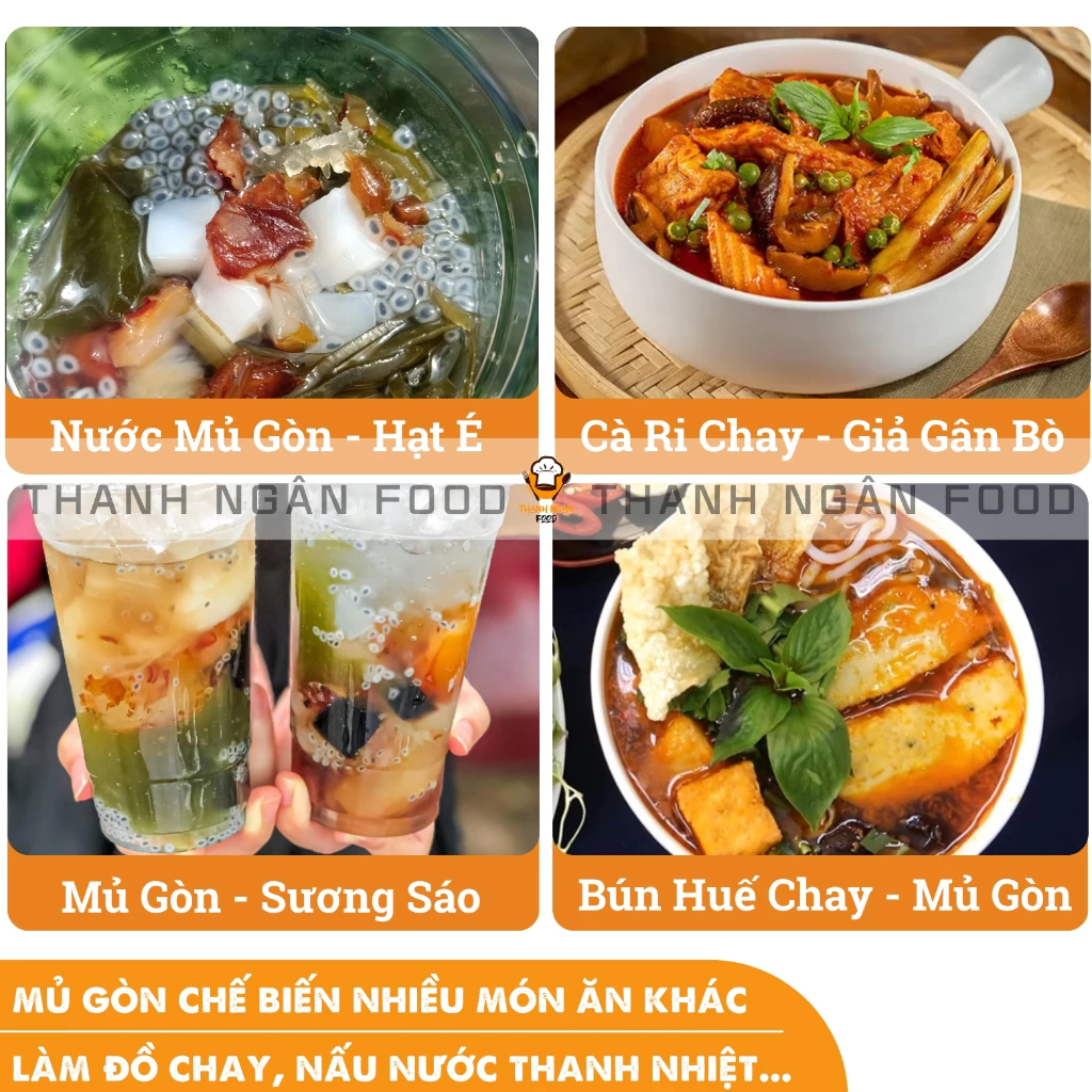 Mủ Gòn Thịt Hàng Loại 1, Nhiều Thịt, Ít Bám Vỏ Cây, Không Phẩm Màu, Không Hương Liệu 6 Mu Gon 06